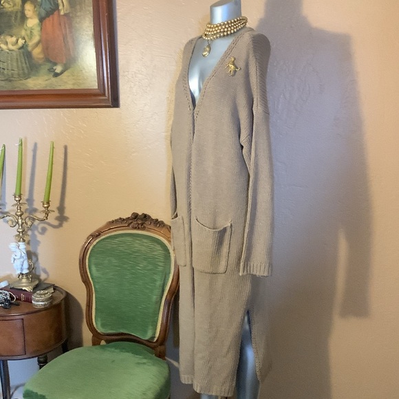 Show Me Your Mumu Chunky Knit Sweater Duster.  Sz M - Picture 2 of 5